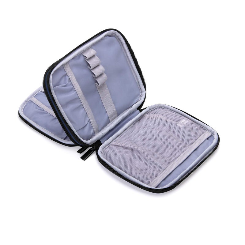 Damero Crochet Hook Case, Travel Storage Bag for Various Crochet Needles and Accessories, Lightweight and Compact, Easy to Carry, Medium, Blue Dots (No Accessories Included) - Image 4